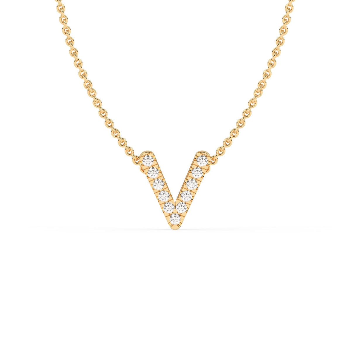 LAST NIGHT I DREAMT DIAMOND INITIAL PENDANT NECKLACE