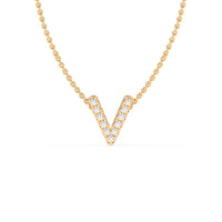 LAST NIGHT I DREAMT DIAMOND INITIAL PENDANT NECKLACE