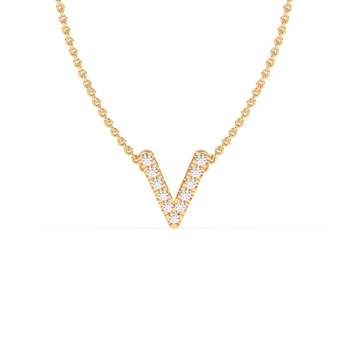 LAST NIGHT I DREAMT DIAMOND INITIAL PENDANT NECKLACE
