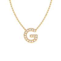 LAST NIGHT I DREAMT DIAMOND INITIAL PENDANT NECKLACE