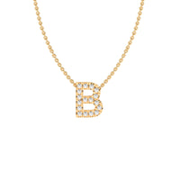 LAST NIGHT I DREAMT DIAMOND INITIAL PENDANT NECKLACE