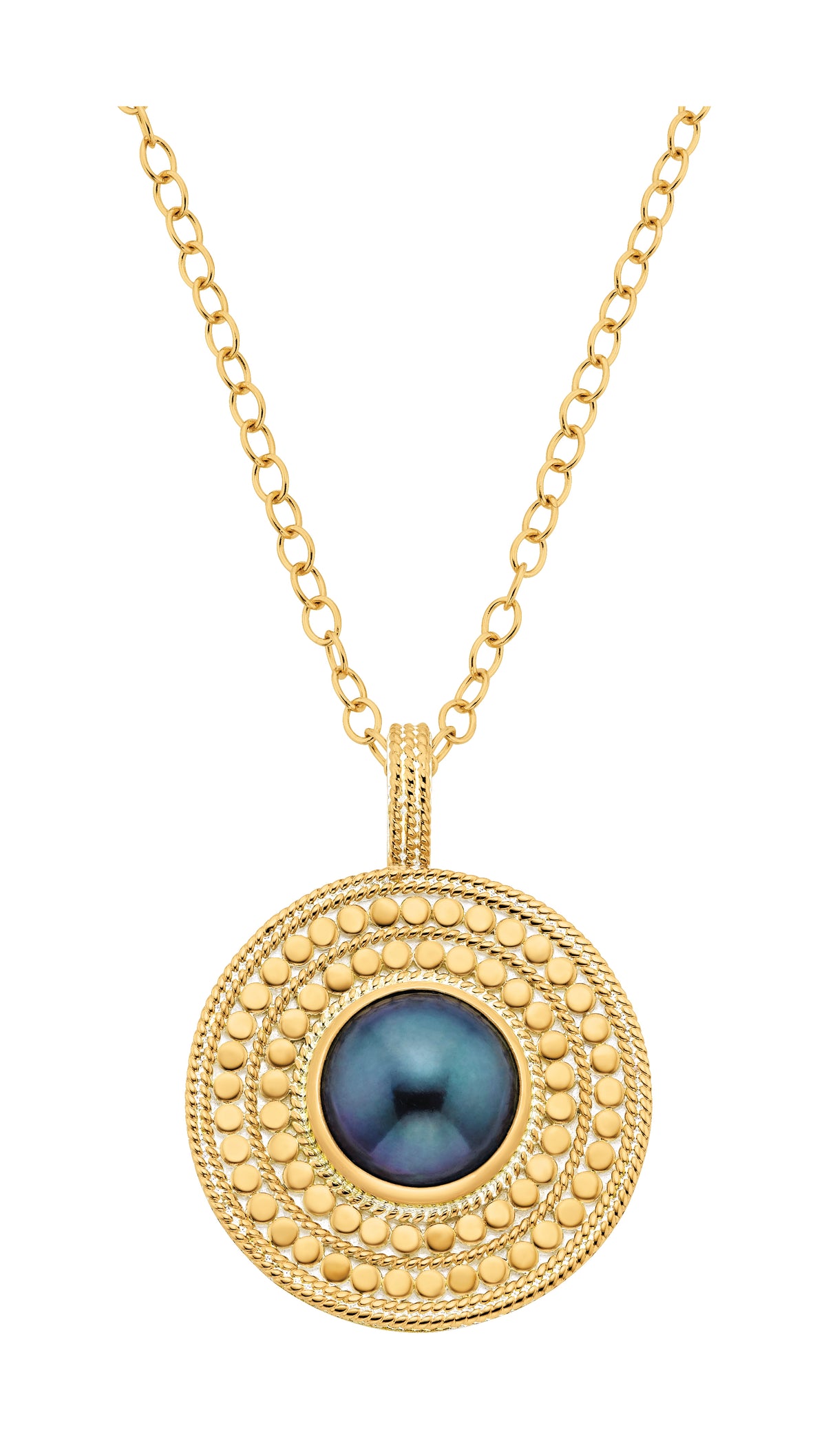 ANNA BECK BLUE PEARL PENDANT NECKLACE