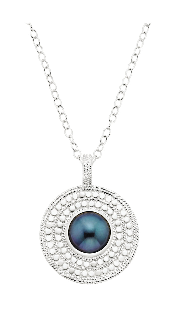 ANNA BECK BLUE PEARL PENDANT NECKLACE