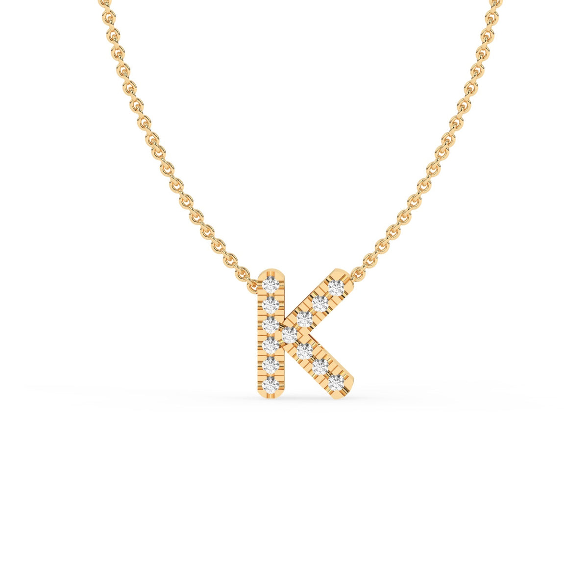 LAST NIGHT I DREAMT DIAMOND INITIAL PENDANT NECKLACE