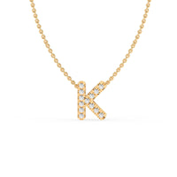 LAST NIGHT I DREAMT DIAMOND INITIAL PENDANT NECKLACE