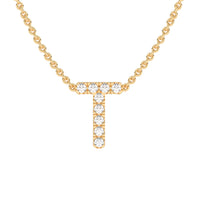 LAST NIGHT I DREAMT DIAMOND INITIAL PENDANT NECKLACE