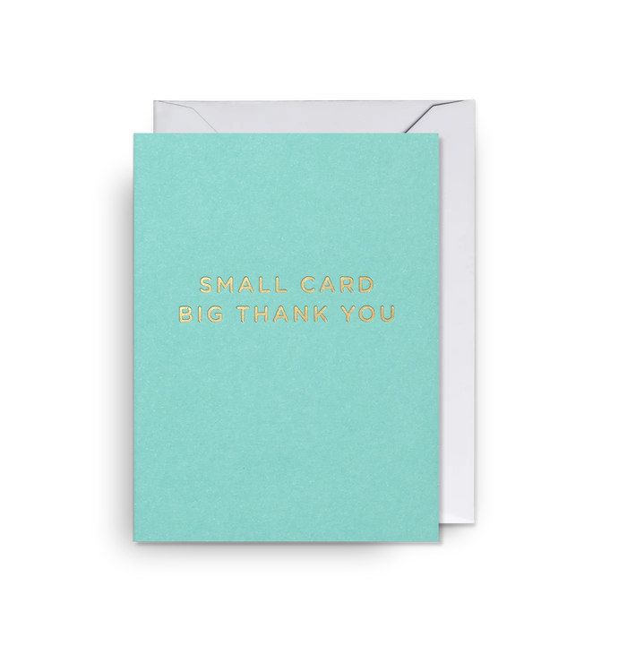 SMALL CARD BIG THANK YOU CARD PACK OF 5
