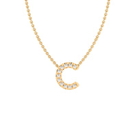 LAST NIGHT I DREAMT DIAMOND INITIAL PENDANT NECKLACE