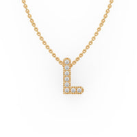 LAST NIGHT I DREAMT DIAMOND INITIAL PENDANT NECKLACE