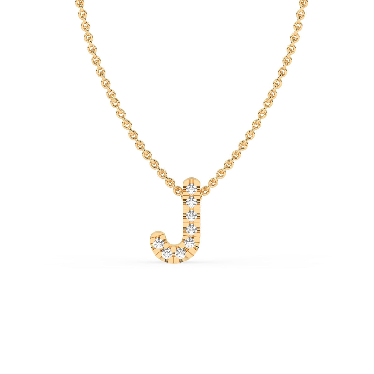 LAST NIGHT I DREAMT DIAMOND INITIAL PENDANT NECKLACE
