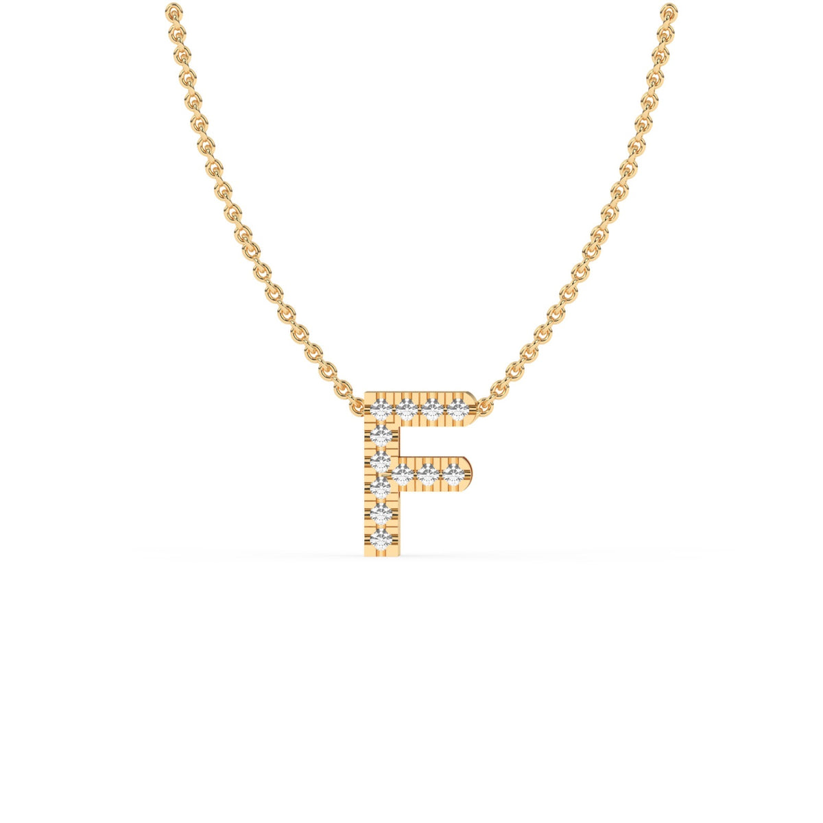 LAST NIGHT I DREAMT DIAMOND INITIAL PENDANT NECKLACE