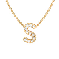 LAST NIGHT I DREAMT DIAMOND INITIAL PENDANT NECKLACE