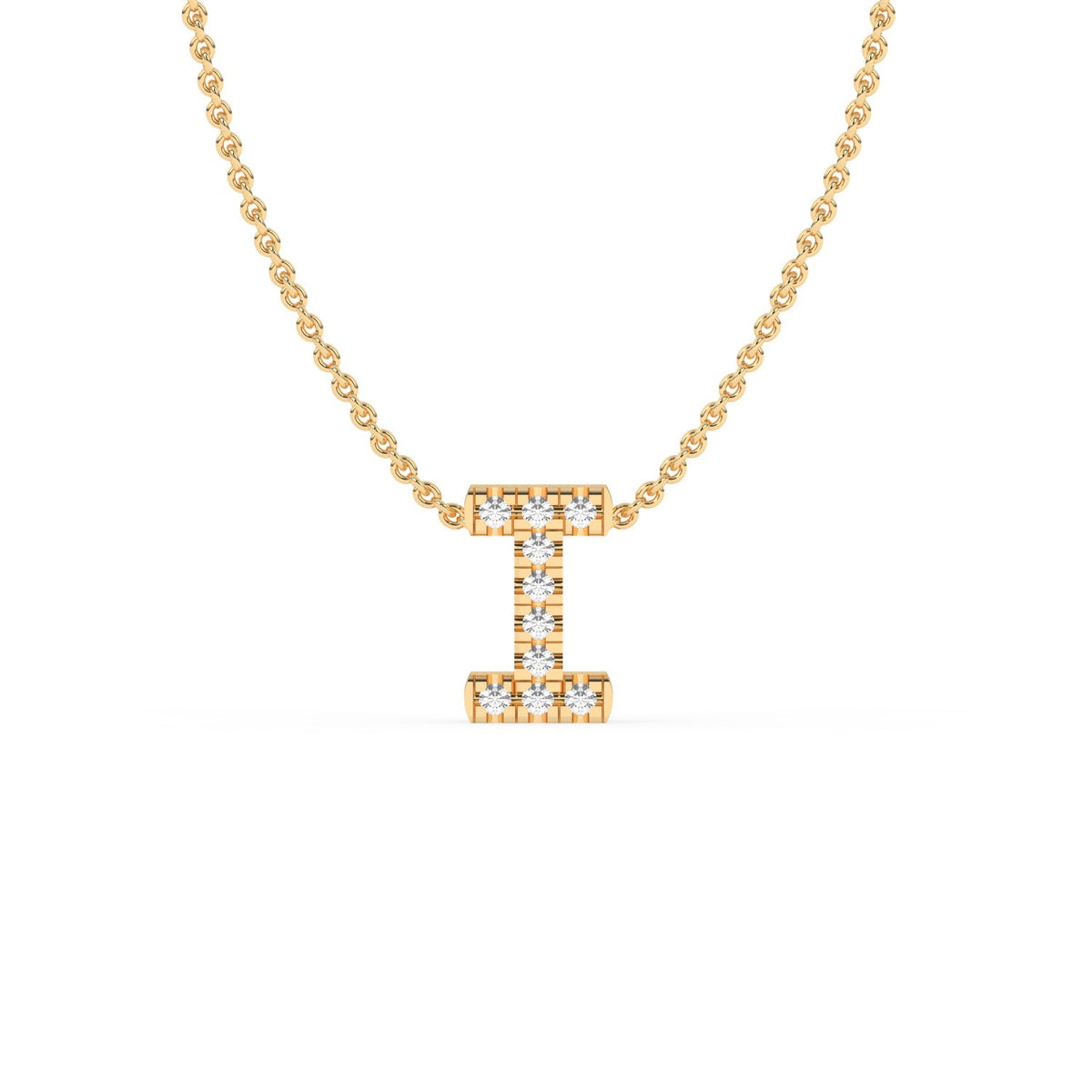 LAST NIGHT I DREAMT DIAMOND INITIAL PENDANT NECKLACE