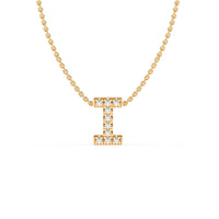 LAST NIGHT I DREAMT DIAMOND INITIAL PENDANT NECKLACE