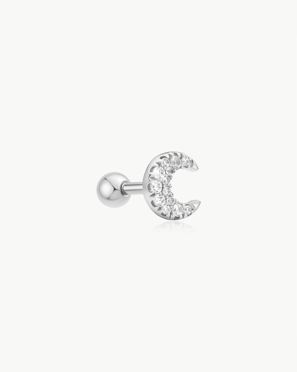 ANIA HAIE CRESCENT MOON BARBELL EARRING