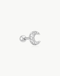 ANIA HAIE CRESCENT MOON BARBELL EARRING