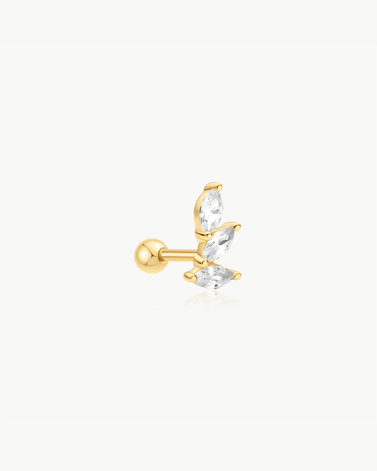 ANIA HAIE TRIPLE MARQUISE BARBELL EARRING