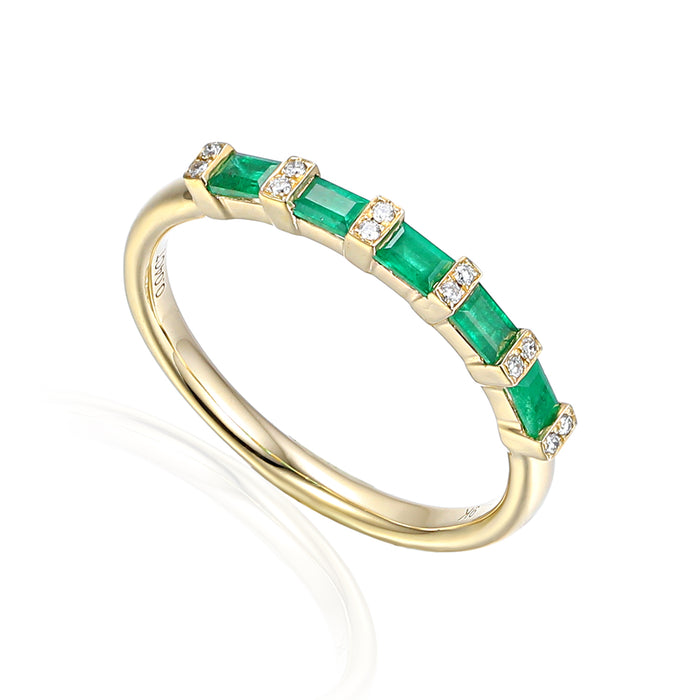 LAST NIGHT I DREAMT JANE EMERALD ETERNITY RING