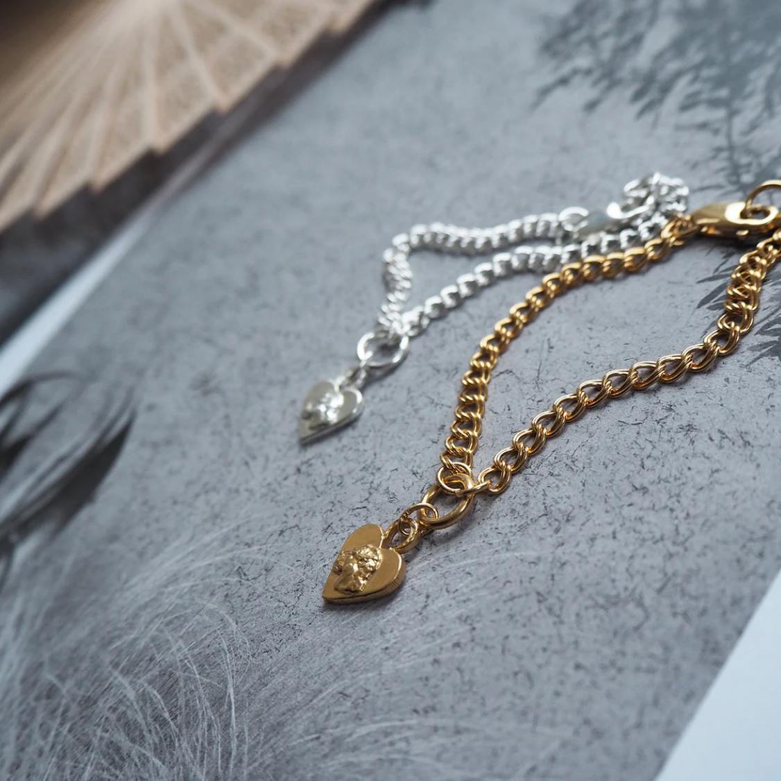 MIKAELA LYONS LIONESS HEART BRACELET