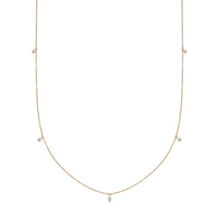 ASTLEY CLARKE SOLID GOLD DIAMOND STATION NECKLACE
