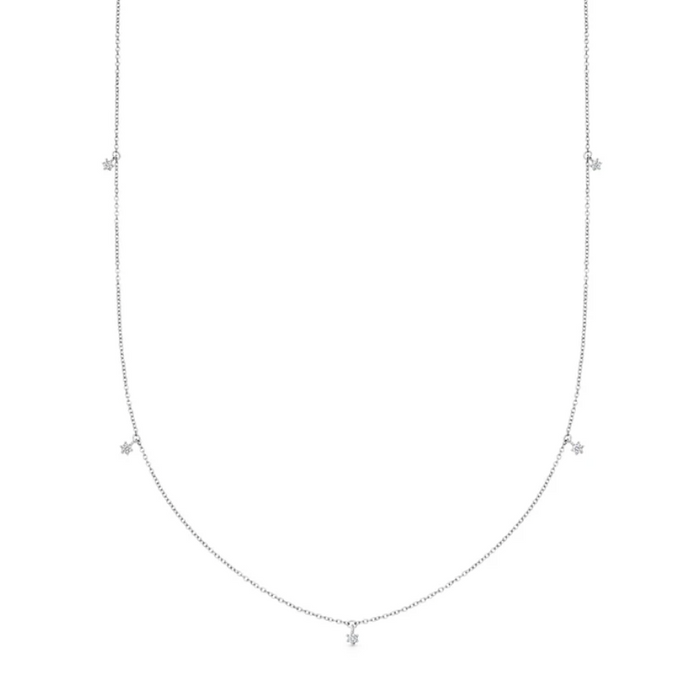 ASTLEY CLARKE SOLID GOLD DIAMOND STATION NECKLACE