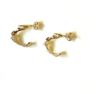 HANNAH BOURN SMALL FRAGMENTED SHELL HOOPS