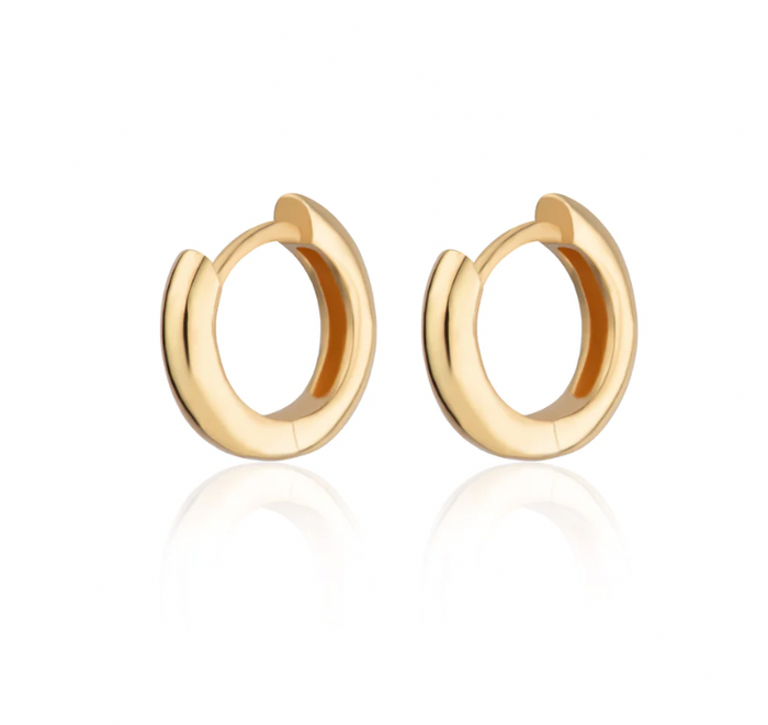 SCREAM PRETTY HUGGIE HOOP EARRINGS