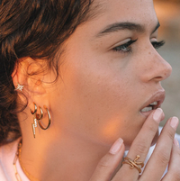 SCREAM PRETTY LARGE HUGGIE EARRINGS