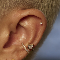 SCREAM PRETTY TEENY TINY BLUE STUD EARRINGS