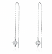 SCREAM PRETTY STARBURST THREADER EARRINGS