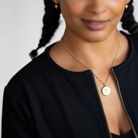 CLAIRE HILL DESIGNS "HOPE" SHORTHAND COIN NECKLACE
