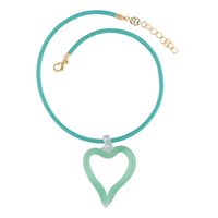 SANDRALEXANDRA XL HEART OF GLASS NECKLACE