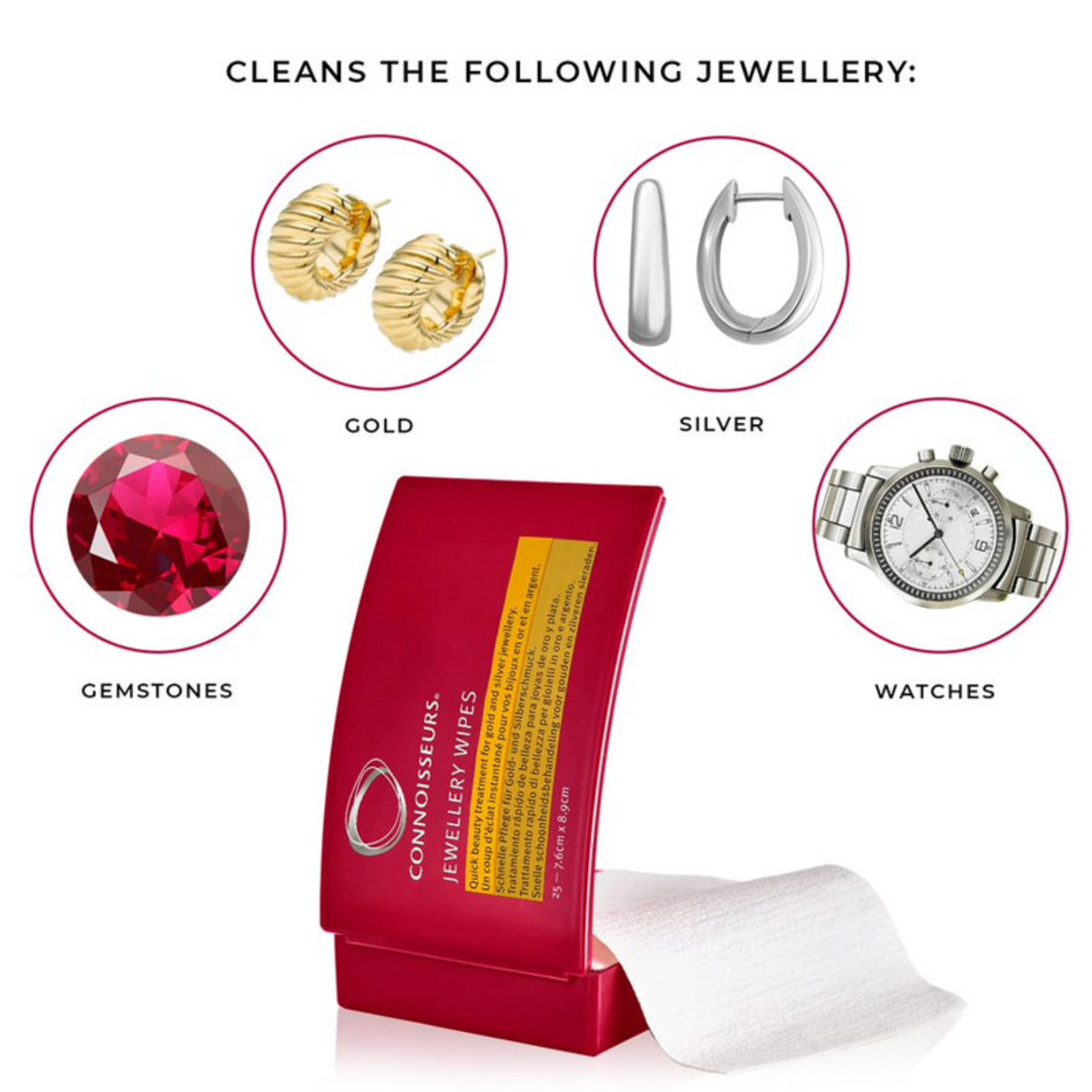 CONNOISSEURS JEWELLERY WIPES™