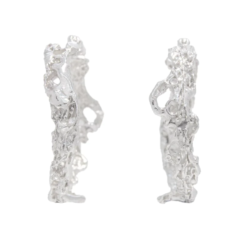 LOVENESS LEE REBUTIA ARGENTI MEDIUM EARRINGS