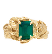 LOVENESS LEE SHIMEJI EMERALD RING