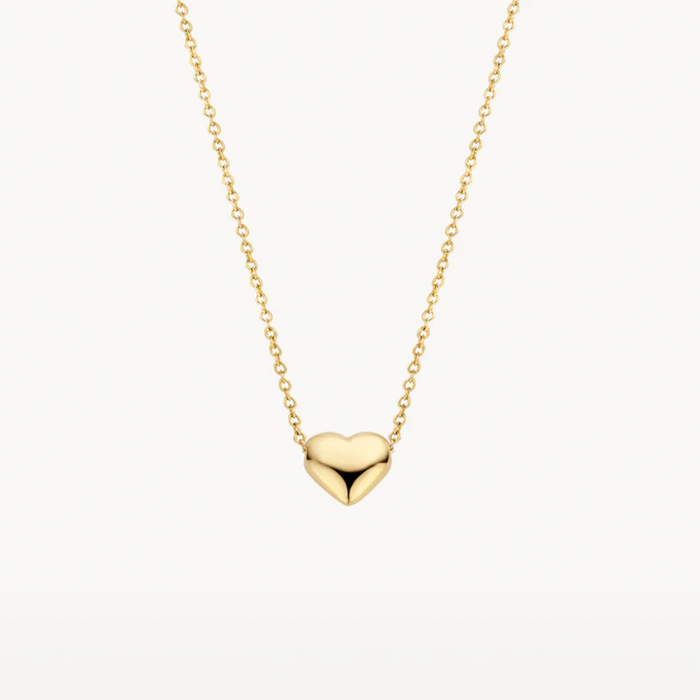 BLUSH 14K YELLOW GOLD MINI HEART NECKLACE