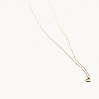 BLUSH 14K YELLOW GOLD HEART OUTLINE NECKLACE