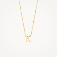 BLUSH 14K YELLOW GOLD LETTER NECKLACE