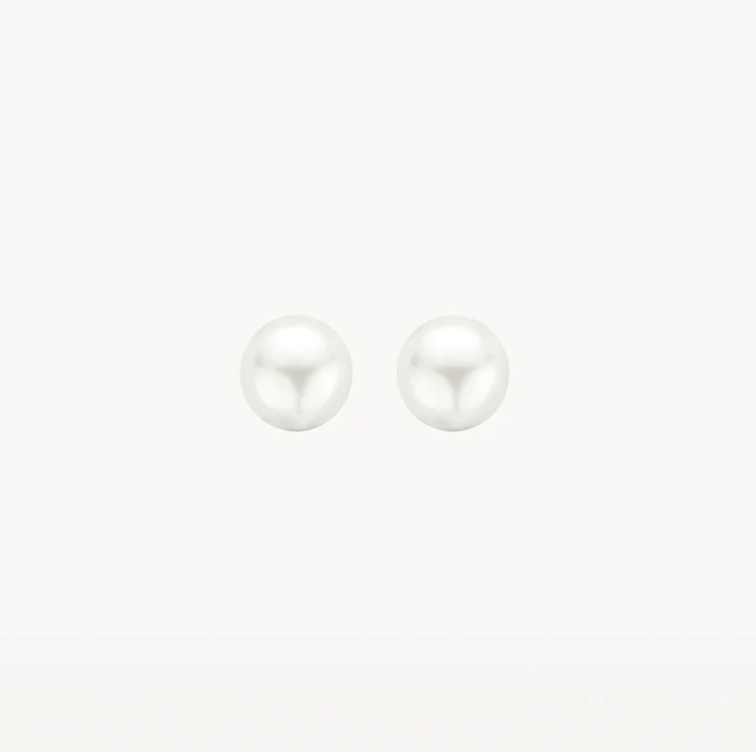 BLUSH 14K YELLOW GOLD 7MM PEARL STUD EARRINGS