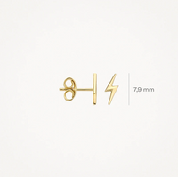 BLUSH 14K YELLOW GOLD LIGHTNING STUD EARRINGS