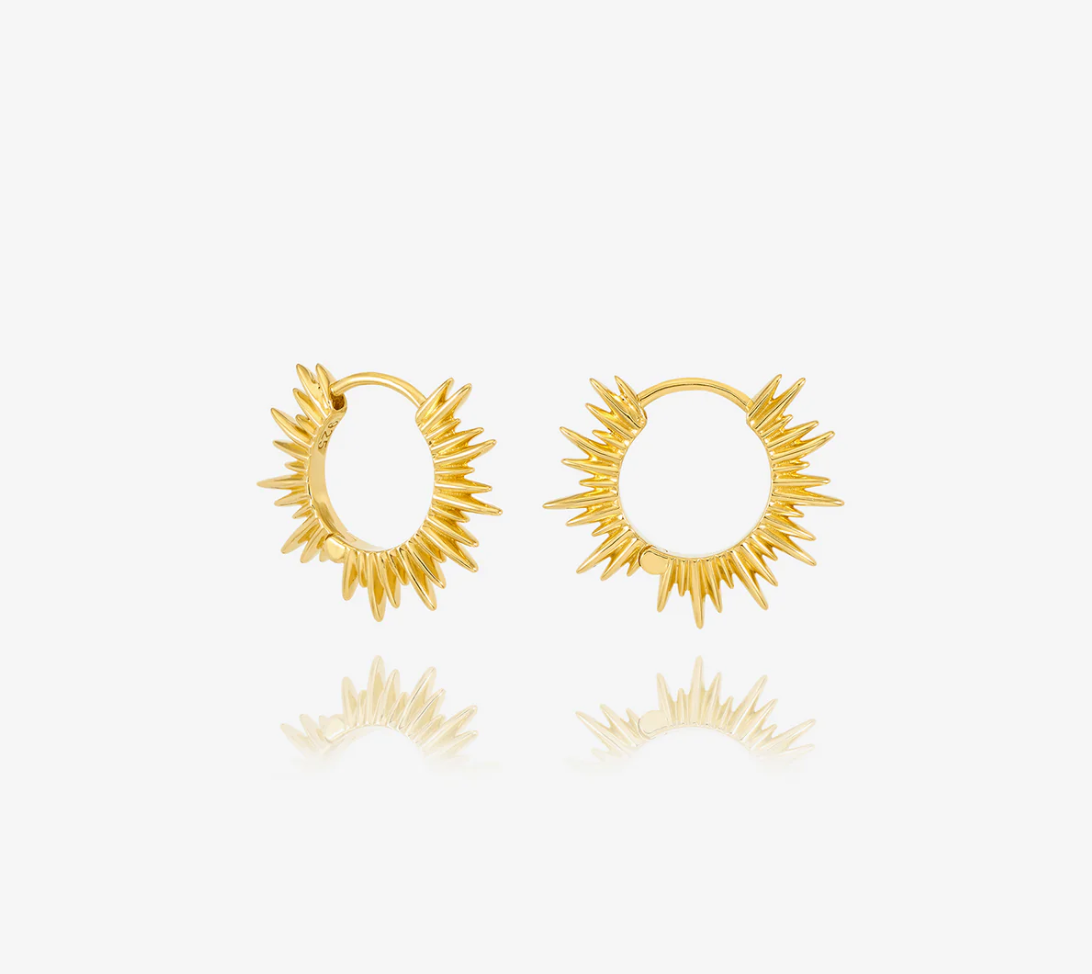 RACHEL JACKSON ELECTRIC GODDESS MINI HUGGIE HOOP EARRINGS