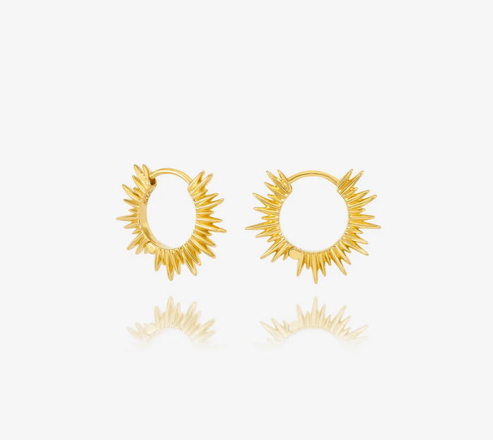 RACHEL JACKSON ELECTRIC GODDESS MINI HUGGIE HOOP EARRINGS