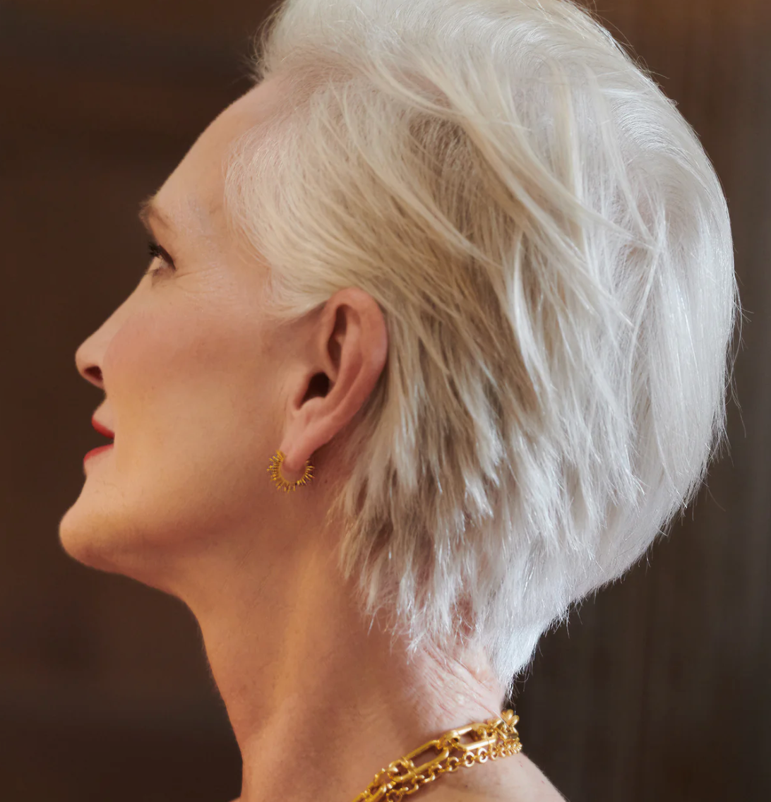 RACHEL JACKSON ELECTRIC GODDESS MINI HUGGIE HOOP EARRINGS