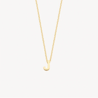 BLUSH 14K YELLOW GOLD LETTER NECKLACE