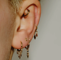 MÉTIER TRIO TEAR TASSEL CLICKER HOOP