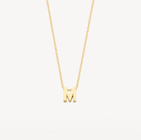 BLUSH 14K YELLOW GOLD LETTER NECKLACE