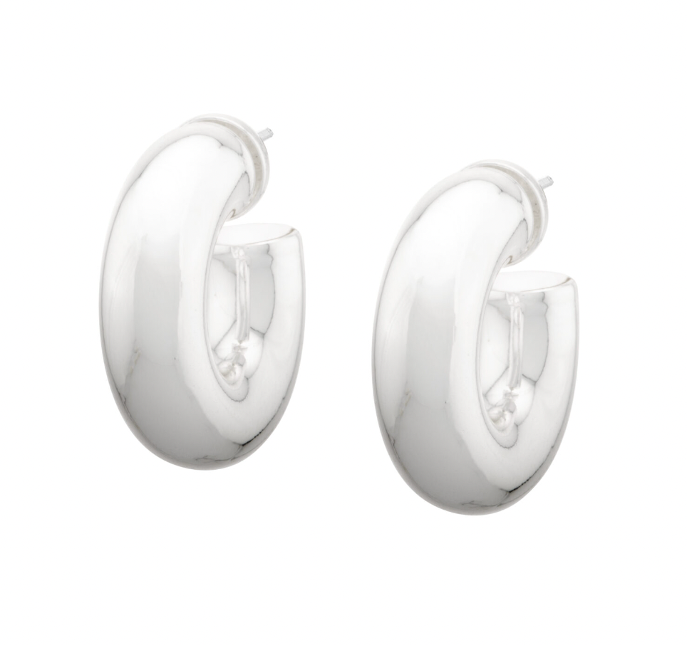 TALIS CHAINS CHUBBY DONUT HOOPS EARRINGS