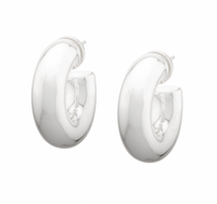 TALIS CHAINS CHUBBY DONUT HOOPS EARRINGS