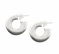 TALIS CHAINS CHUBBY DONUT HOOPS EARRINGS