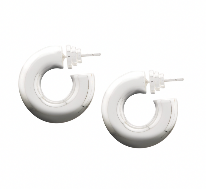 TALIS CHAINS CHUBBY DONUT HOOPS EARRINGS